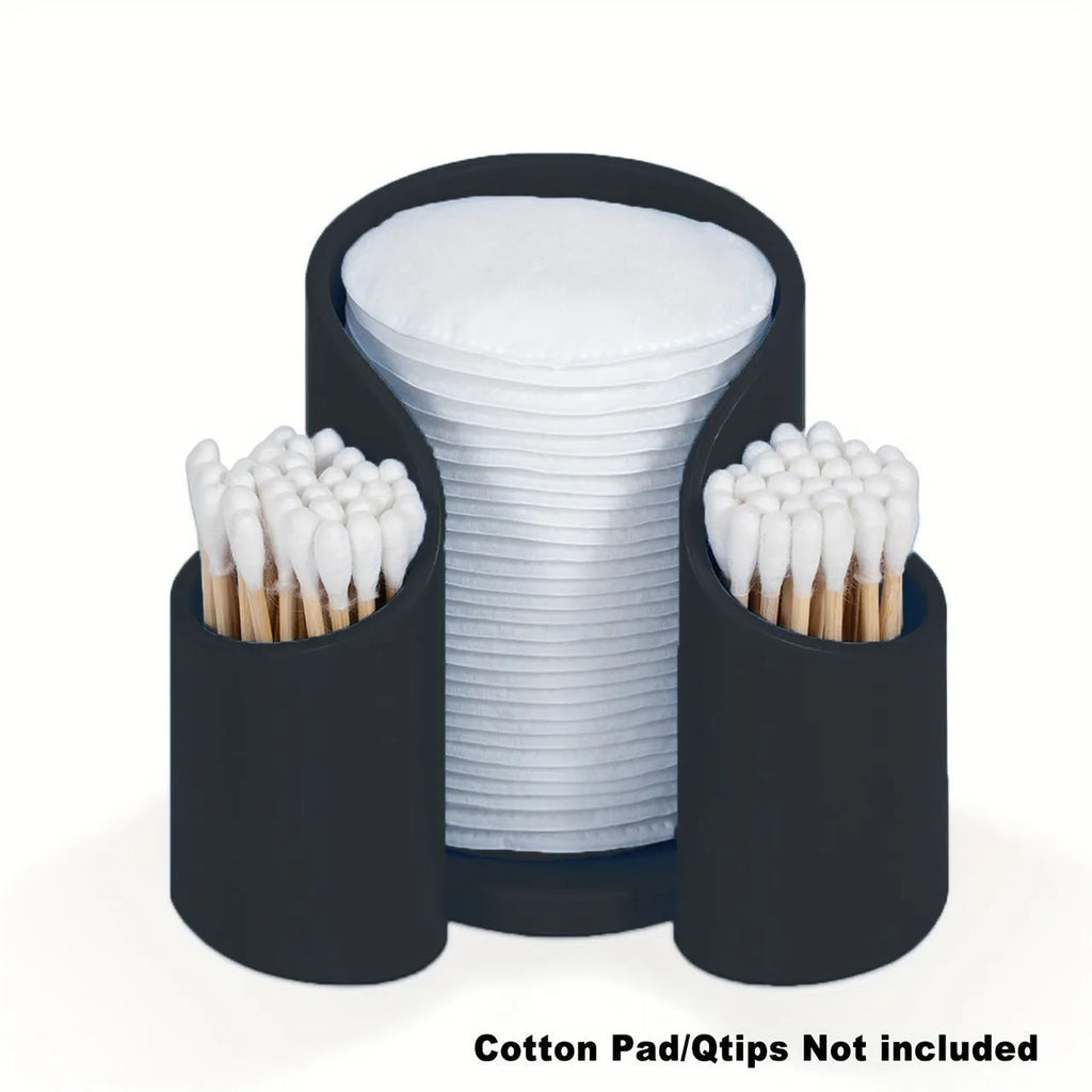 Modern plastic dental floss storage container in solid colours: pink, white, blue, black