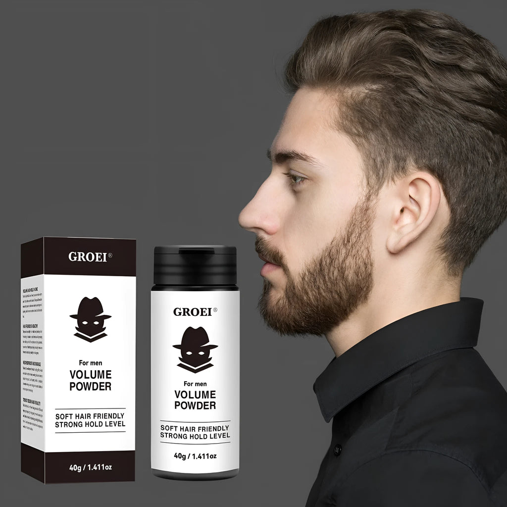 Hair styling powder 40g disposable oil control fluffy setting powder in silver pack