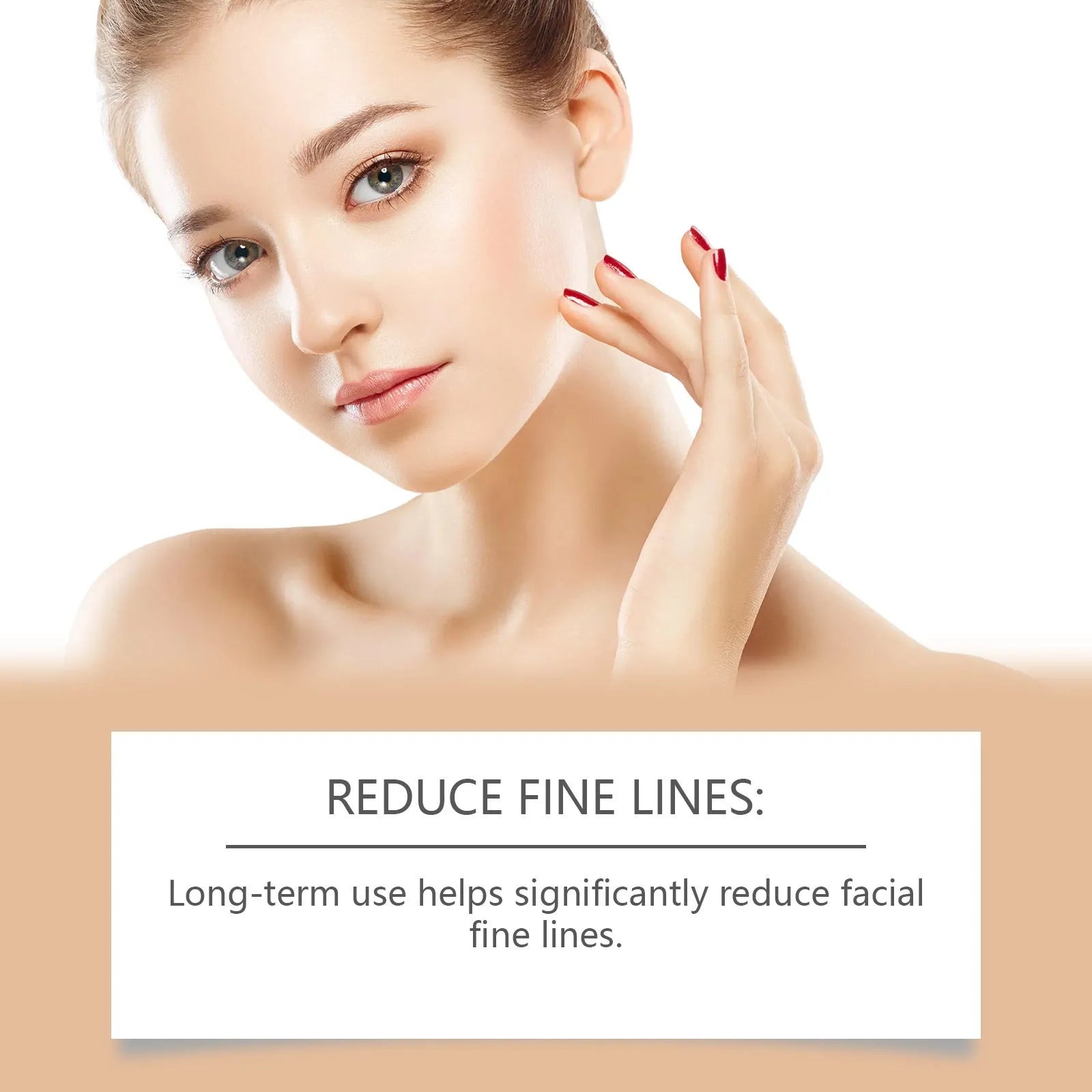 30ml anti-aging liquid serum with hyaluronic acid, bee venom and Botox in a clear bottle