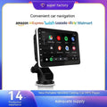 7 inch OLED screen wireless CarPlay car navigation system with reversing camera