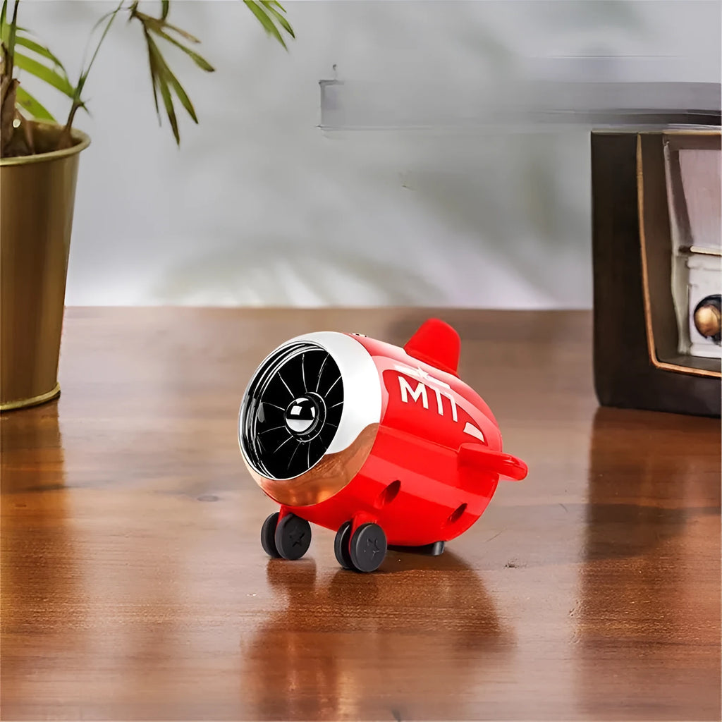 Mini wireless Bluetooth speaker in pink, 85mm x 75mm x 70mm, with plastic body and USB port