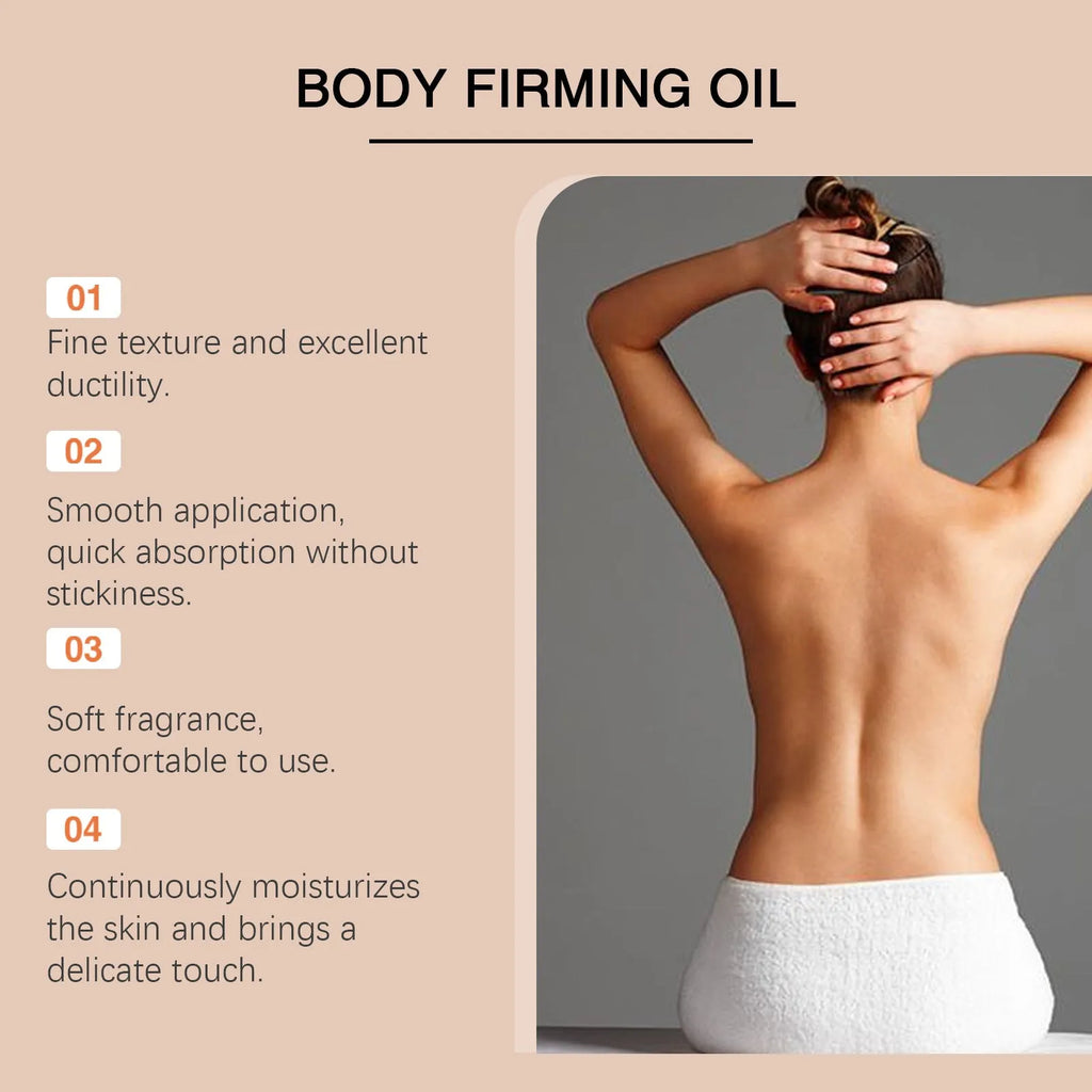 100ml bottle of nourishing and firming body oil with coffee seed oil and vitamin E