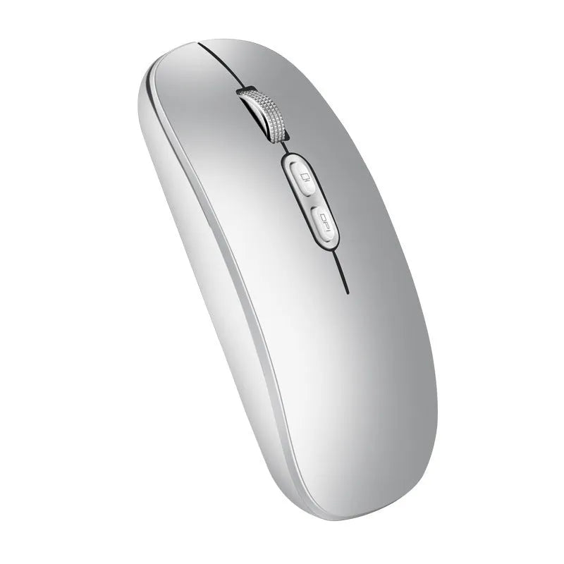 iMice wireless mouse 1600DPI 2.4G rechargeable mini silent mouse in black with charging cable and receiver