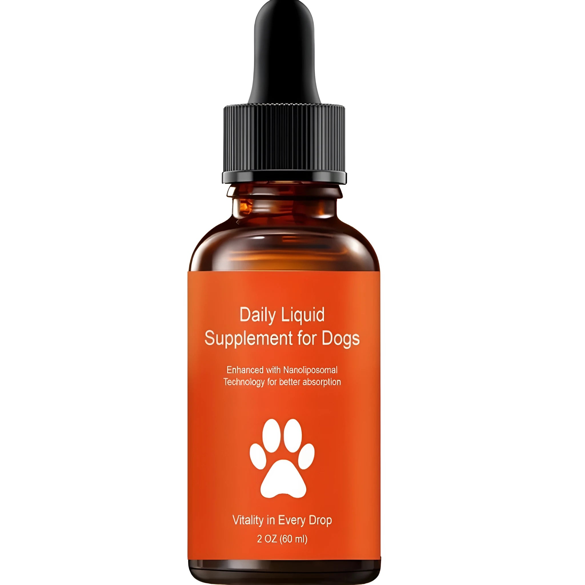 60ml daily liquid supplement for dogs with oral syringe for immune and digestive support