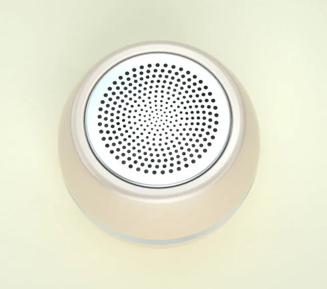 A5 portable mini Bluetooth speaker in blue with ABS case on outdoor table