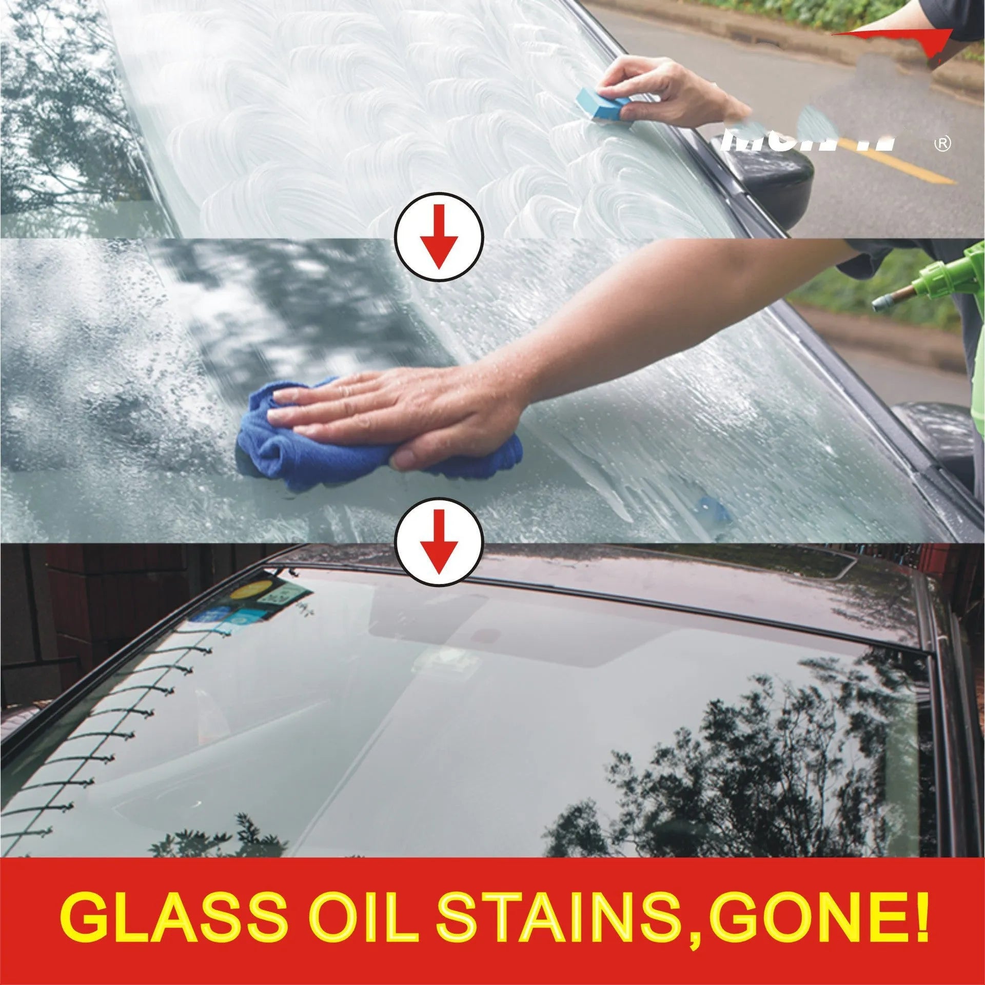 15ml automotive glass rainproof treatment bottle in white English packaging for car windows