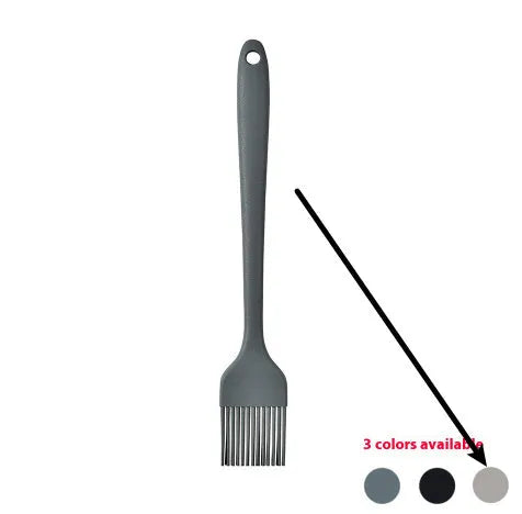 12 piece silicone kitchenware set with rotating storage bucket containing ladle spatula and clips