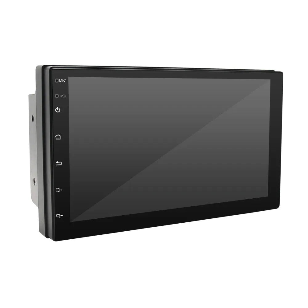 Universal black CarPlay navigation MP5 player with 7-inch screen showing GPS map display