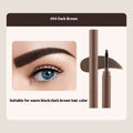 Double-headed eyebrow cream with pencil and powder applicators in five colour options