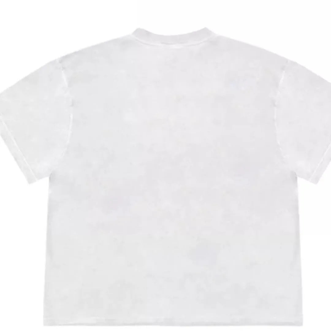 Blueberry patchwork fruit design on loose fit short sleeved T-shirt