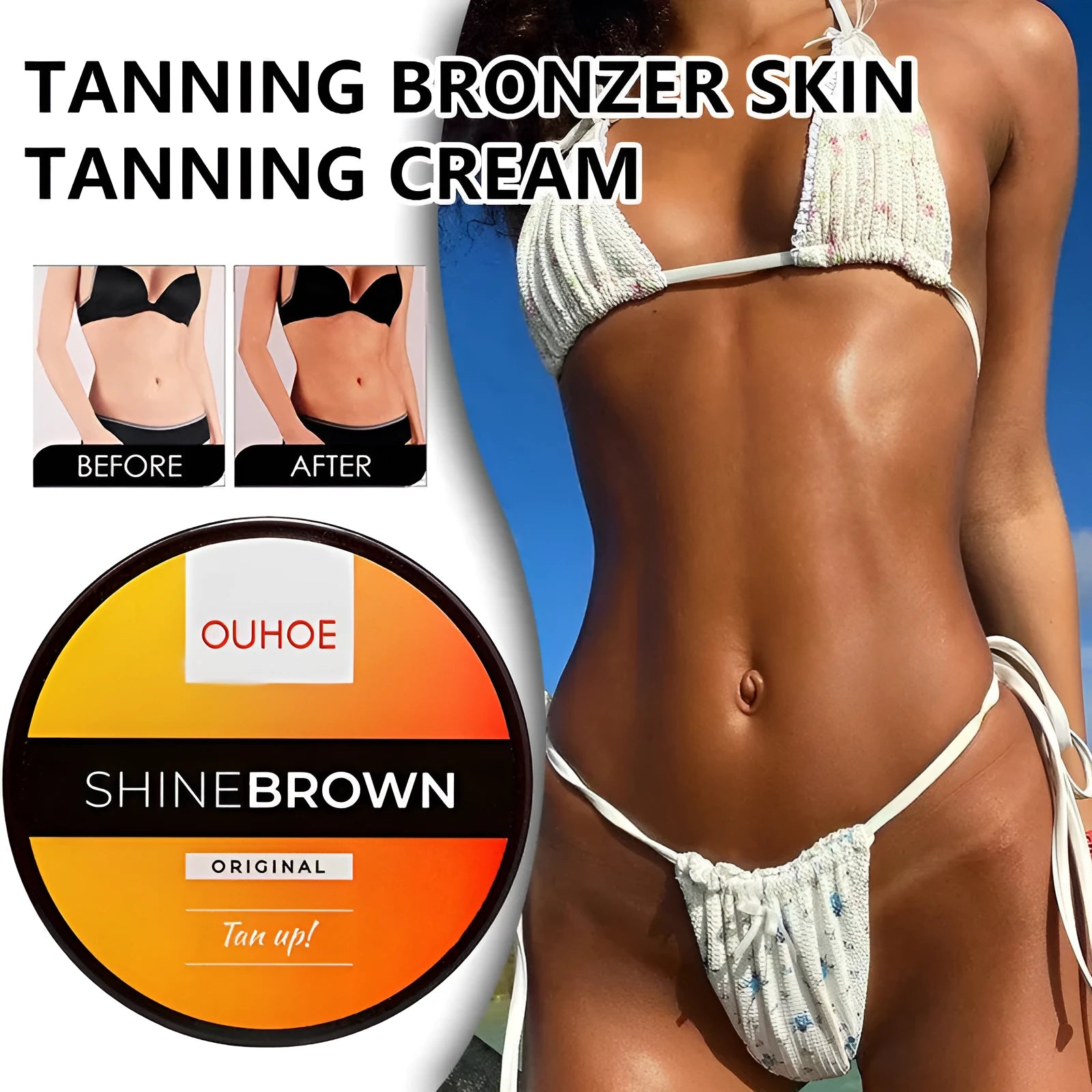 Intensive tanning luxe gel and tanning cream in 50g and 100g sizes with aloe vera for after sun repair