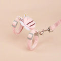 Bee-shaped adjustable cat lead and harness set in blue, pink, or yellow.