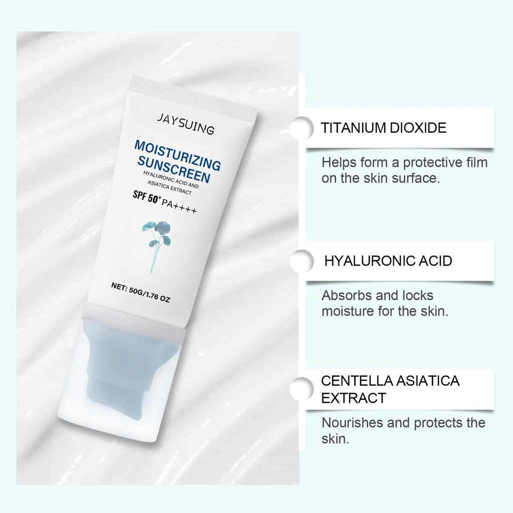 Snow Grass Sunscreen 50g portable tube with Centella Asiatica and hyaluronic acid