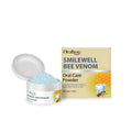 White tub of oral care powder with green label, 50g, containing sodium bicarbonate and mint leaf extract for tooth cleaning
