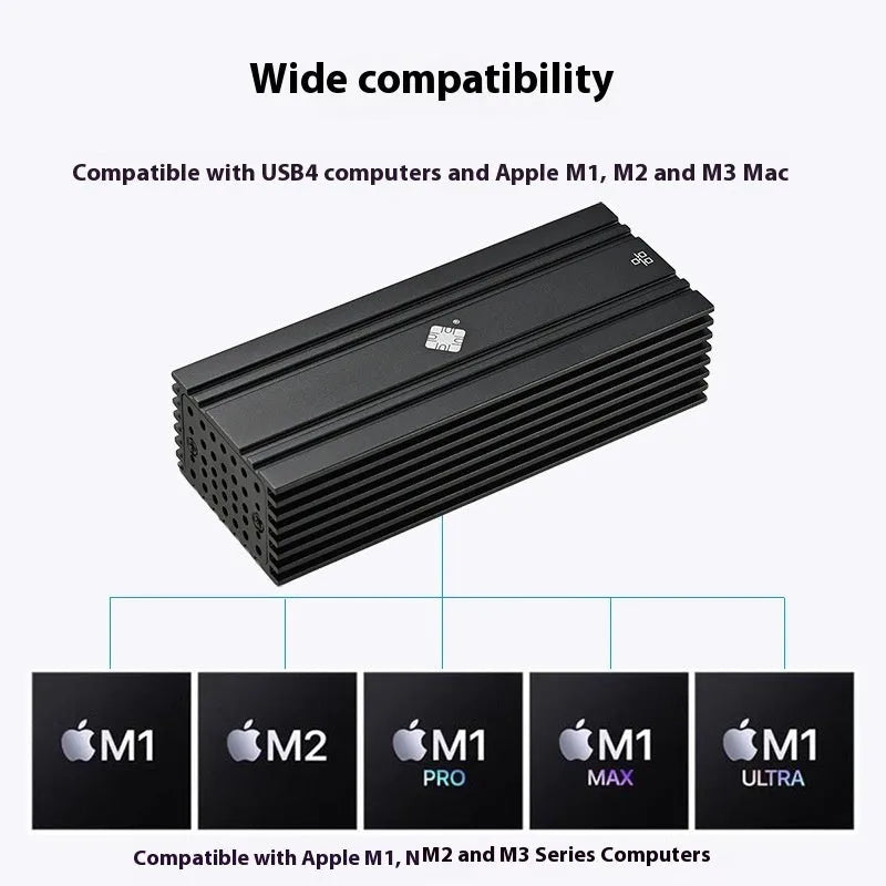 Black Leyu USB4 to RJ45 10 Gigabit Ethernet network adapter with 20cm cable