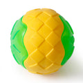 Blue dog toy ball with glow and squeak features, 9 cm TPR floating chew toy for dogs