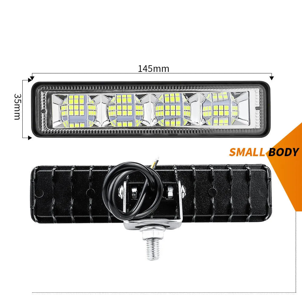 24-piece LED work light with 72W power, 1800 lumen output, 6500K colour, and IP67 waterproof aluminium housing