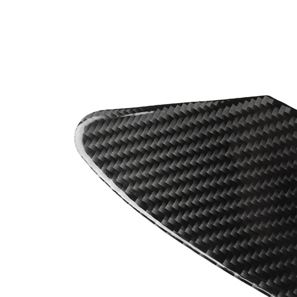 Carbon fibre textured USB charging port panel decorative sticker with 3M adhesive backing.