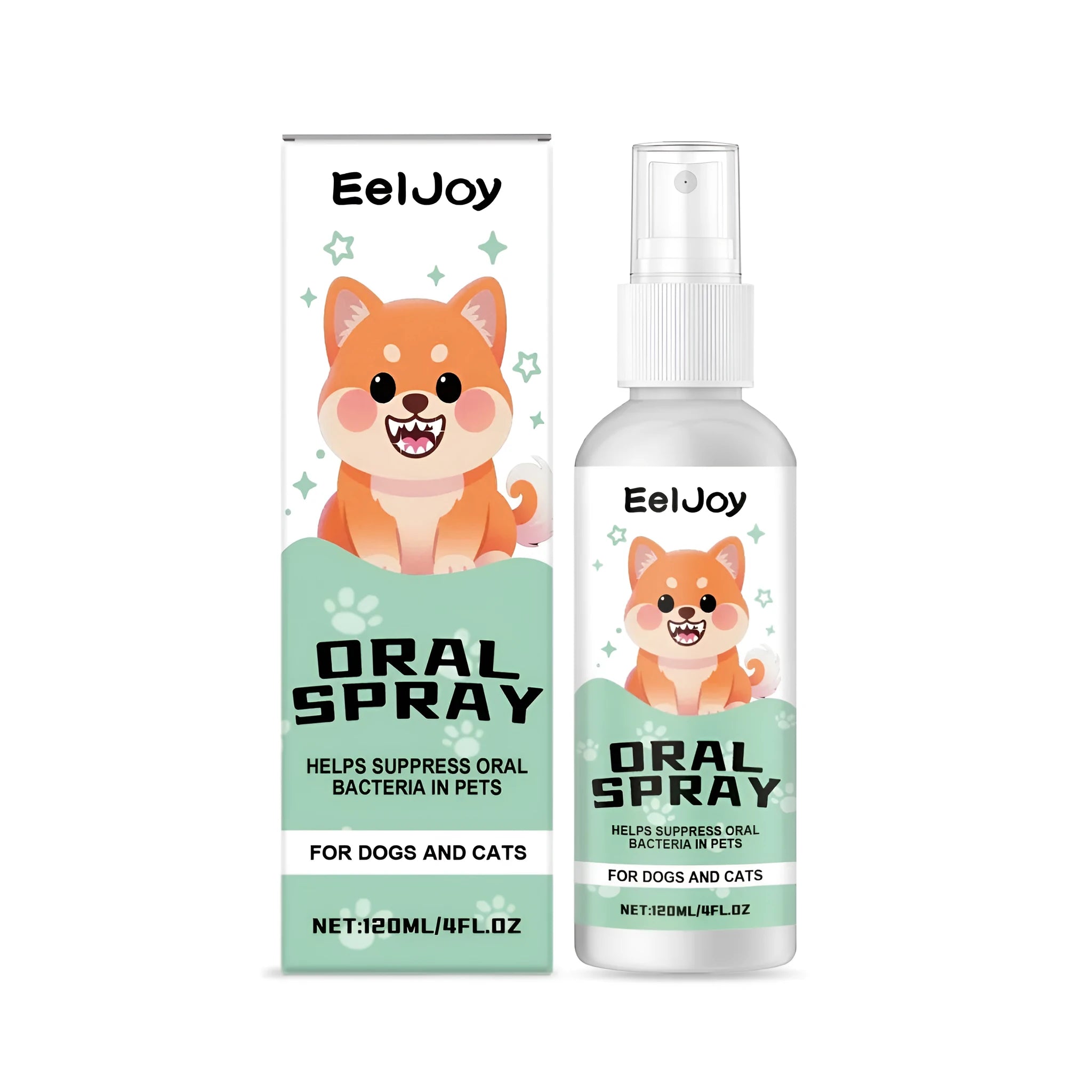 120ml pet oral spray bottle with chlorhexidine and mint formula for dog and cat dental care