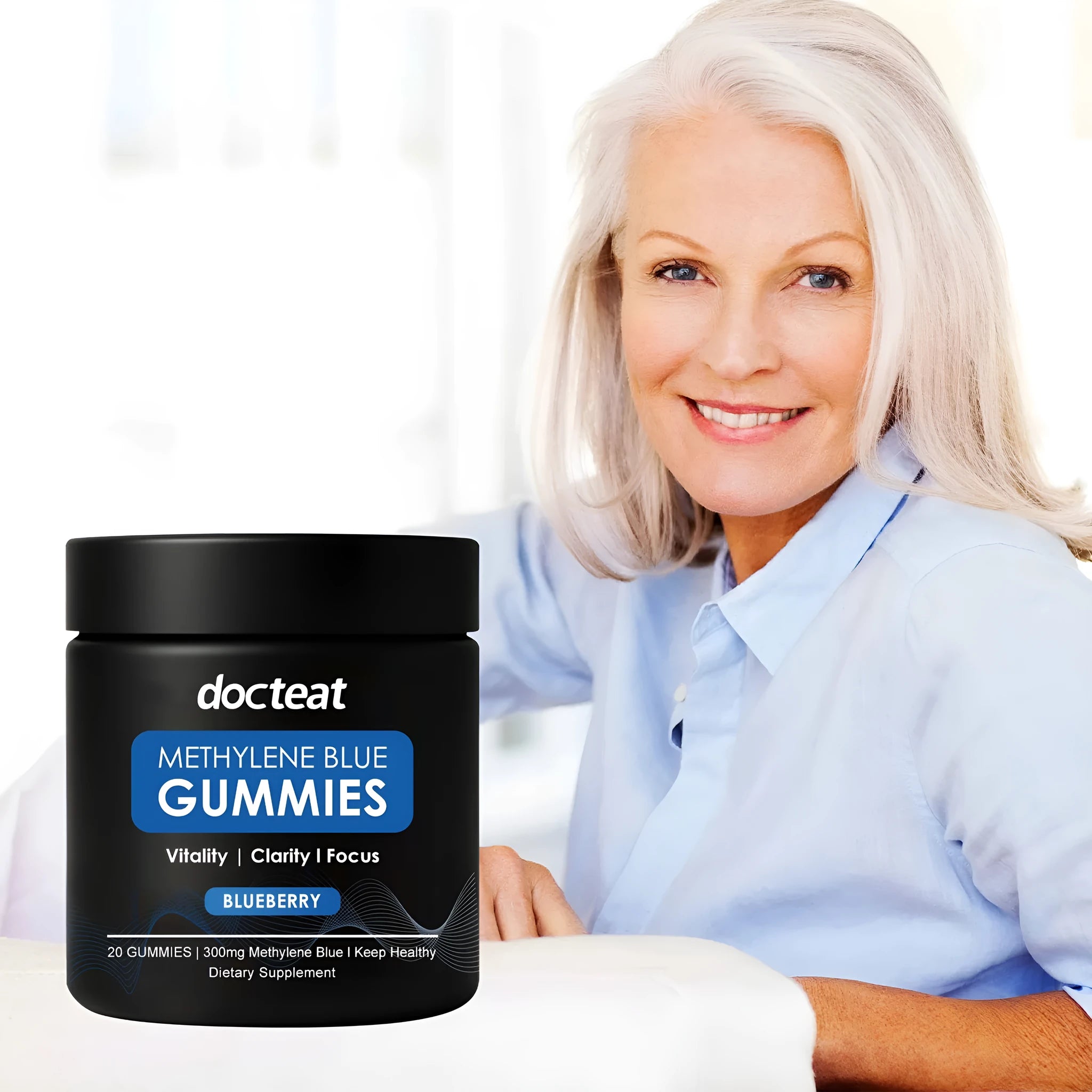 Pack of Body Care Soft Candy Supplement showing 20 gummies with methylene blue trihydrate