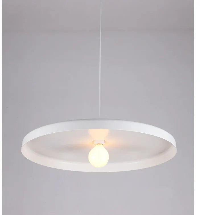 Black aluminium alloy chandelier for coffee shop or bar, 35cm diameter