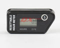 Black waterproof LCD maintenance timer for ATV motorcycle marine and garden equipment servicing