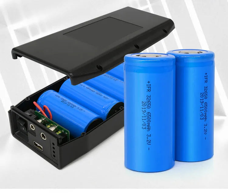 12V lithium iron phosphate battery LF4100 76.8Wh with charger and cables