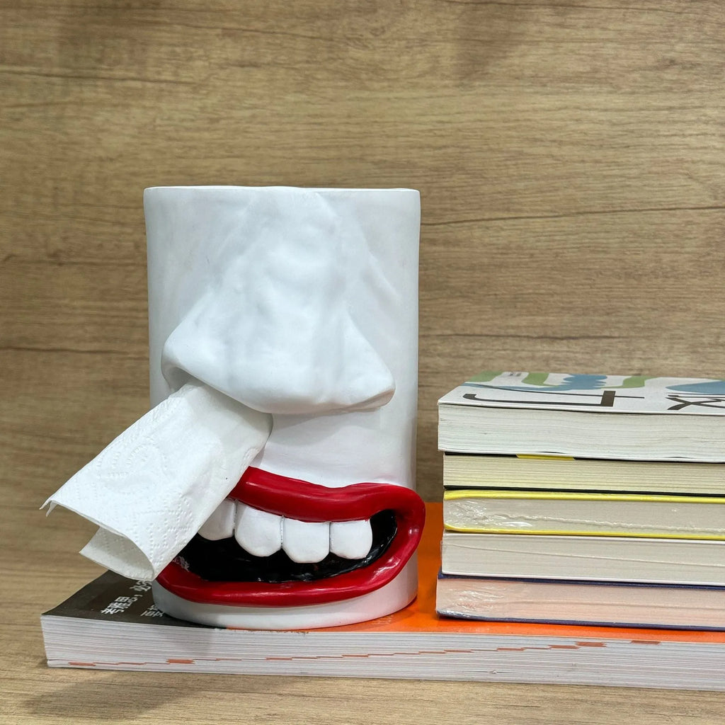 Colourful American style funny resin tissue box cover decorative desktop ornament