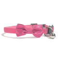 Striped adjustable nylon cat collar with bell in multiple colour options