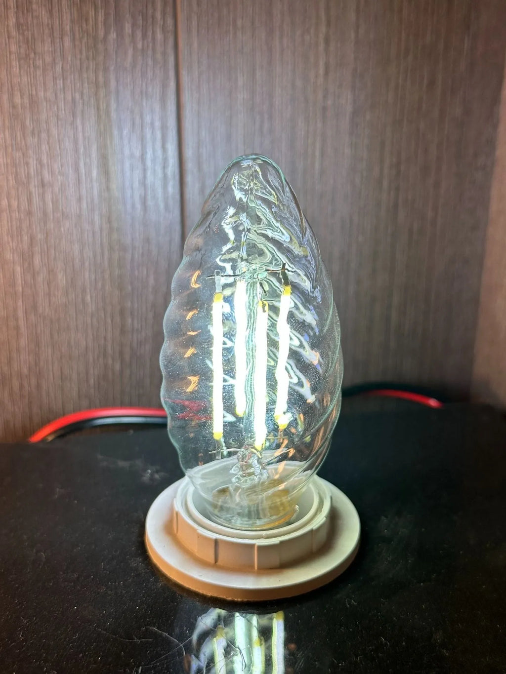 Threaded ice cream bulb LED decoration transparent 6W 6500K Edison style IP65