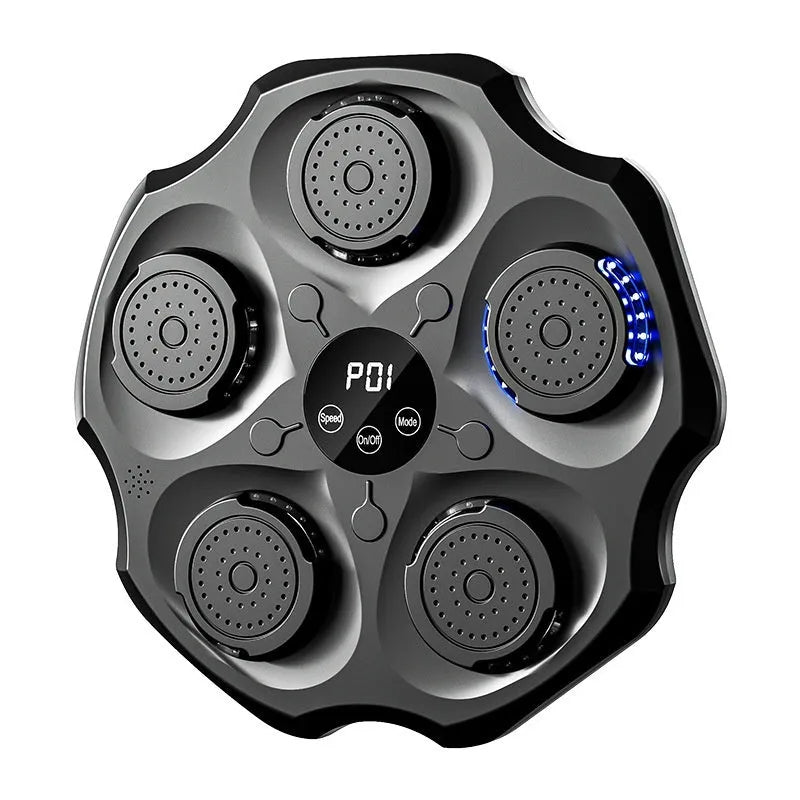Hanging PU boxing wall target with Bluetooth music rhythm recognition and gloves for home fitness training