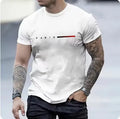 3D printed slim fit men's short sleeve top in mesh polyester, colour TY5741