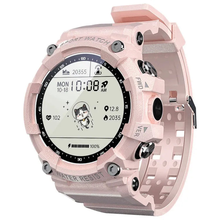 ATTACK 3 black IP67 waterproof smartwatch with round HD display on a TPU strap.