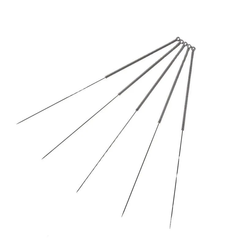 Box of ten 3D printer nozzle cleaning needles with stainless steel wires and nylon handles for E3D V6 and MK8 hotends