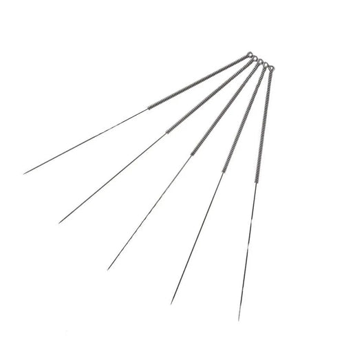 Box of ten 3D printer nozzle cleaning needles with stainless steel wires and nylon handles for E3D V6 and MK8 hotends