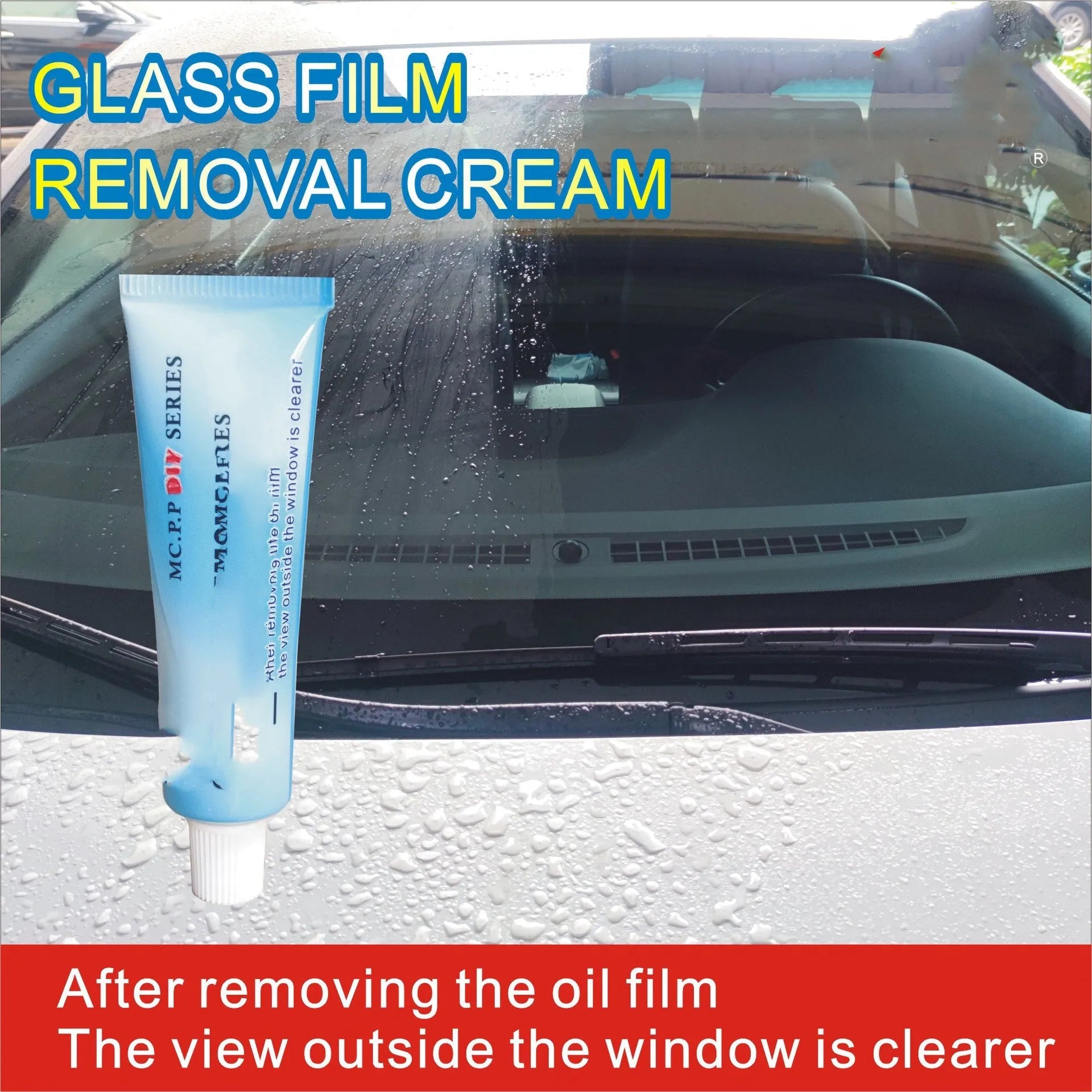 15ml automotive glass rainproof treatment bottle in white English packaging for car windows