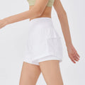 Women's cotton blend quick-drying fitness shorts in loose casual style available in multiple colours