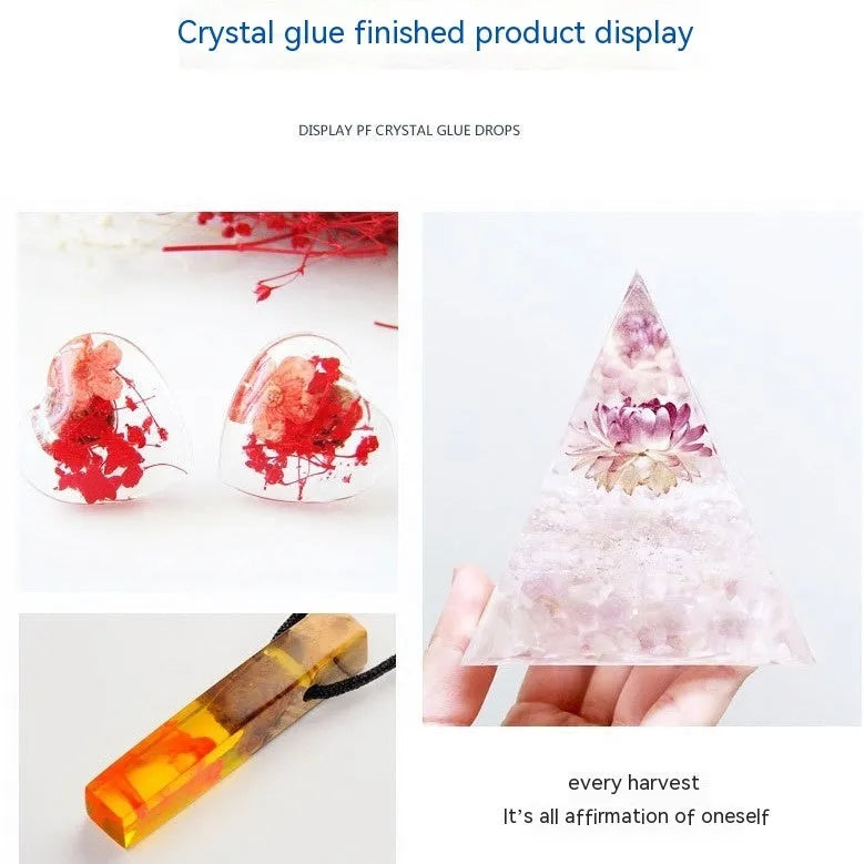 1kg epoxy resin crystal glue bottle with super clear hard or soft option for DIY crafts