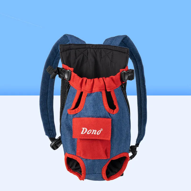 Colourful pet carrier front sling bag with cross shoulder strap for small dogs and cats