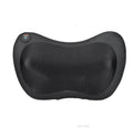 Smart shoulder neck massager pillow with 8 heads in genuine leather brown colour for car and home use