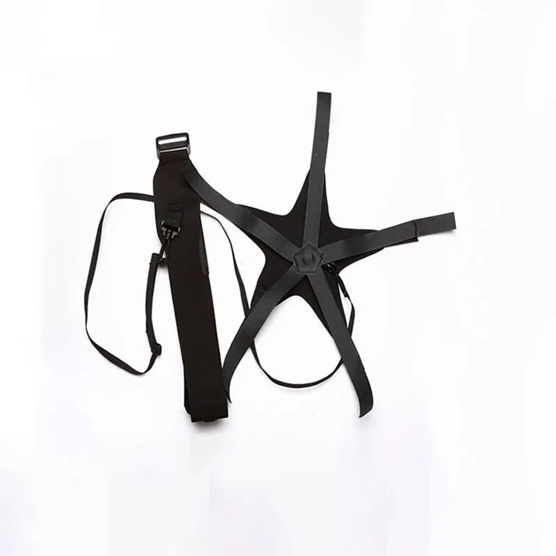 Black football juggling belt with rotating mechanism for 2-metre practice