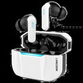 Noise-reduction Bluetooth headset in Moon Shadow Gray with in-ear sports style and TPU build