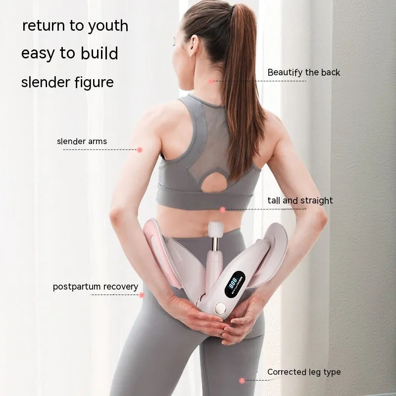 Pelvic floor muscle training device with digital counter in ABS spring foam material