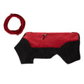 Pet warm collar detachable windproof four-leg clothes in polar fleece Argy Wormwood Green colour