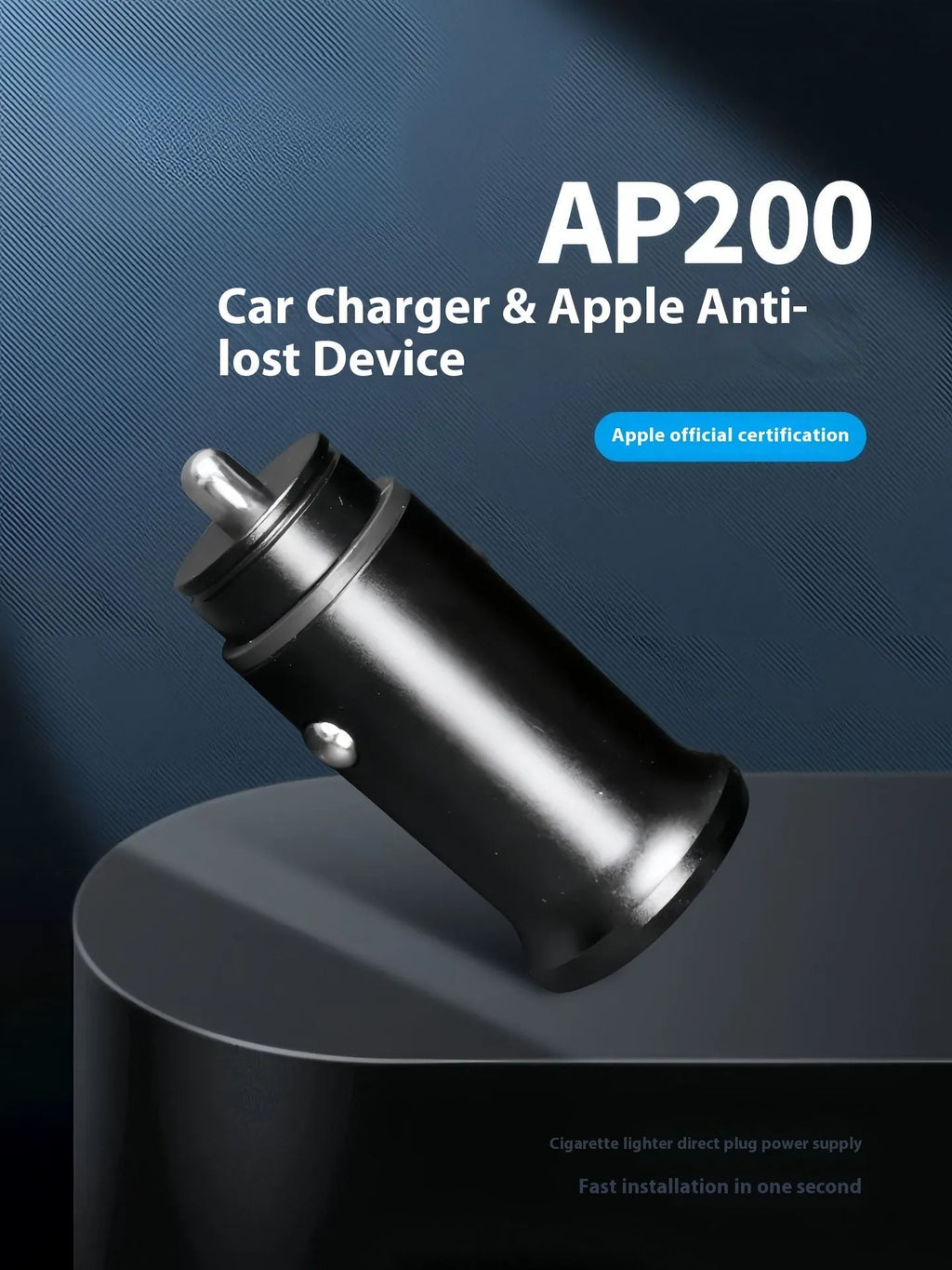 Black ABS plastic car charger GPS locator device for vehicle tracking