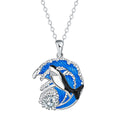 Shark pendant necklace for women on a cross chain, electroplated copper, adjustable length.