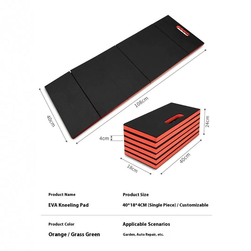 Folding EVA foam car repairing mat 116x40x2.5cm kneeling pad on garage floor