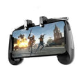 Multifunctional mobile game controller handle in black, blue, or white colours with Bluetooth connectivity