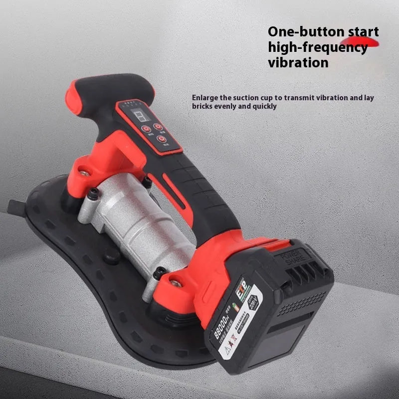 Electric tile laying machine with rechargeable battery for wall and floor tile installation