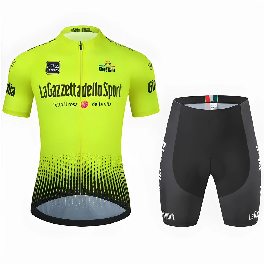 Cycling clothing short sleeve suit in pattern design with quick-dry polyester fabric
